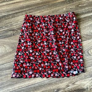 Floral mini skirt